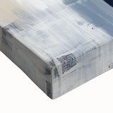 Large Abstract Wall Art – Bold Navy & Neutral Textured Brushwork