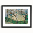 Expressionist Villa Painting – Tranquil Garden Wall Art