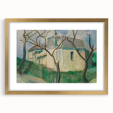 Expressionist Villa Painting – Tranquil Garden Wall Art