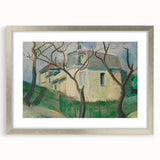 Expressionist Villa Painting – Tranquil Garden Wall Art