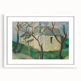 Expressionist Villa Painting – Tranquil Garden Wall Art