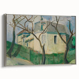 Expressionist Villa Painting – Tranquil Garden Wall Art