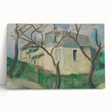 Expressionist Villa Painting – Tranquil Garden Wall Art