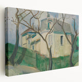 Expressionist Villa Painting – Tranquil Garden Wall Art