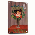 Modern Wall Art: Classic Floral Bouquet in Vase – Elegant Still Life Decor