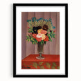 Modern Wall Art: Classic Floral Bouquet in Vase – Elegant Still Life Decor