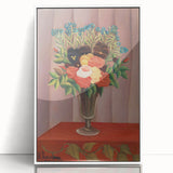 Modern Wall Art: Classic Floral Bouquet in Vase – Elegant Still Life Decor