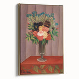Modern Wall Art: Classic Floral Bouquet in Vase – Elegant Still Life Decor
