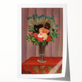 Modern Wall Art: Classic Floral Bouquet in Vase – Elegant Still Life Decor