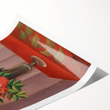 Modern Wall Art: Classic Floral Bouquet in Vase – Elegant Still Life Decor