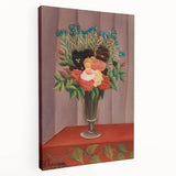 Modern Wall Art: Classic Floral Bouquet in Vase – Elegant Still Life Decor