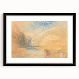 Romantic Art Prints: Serene Mountain Landscape with Lake