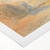 Romantic Art Prints: Serene Mountain Landscape with Lake