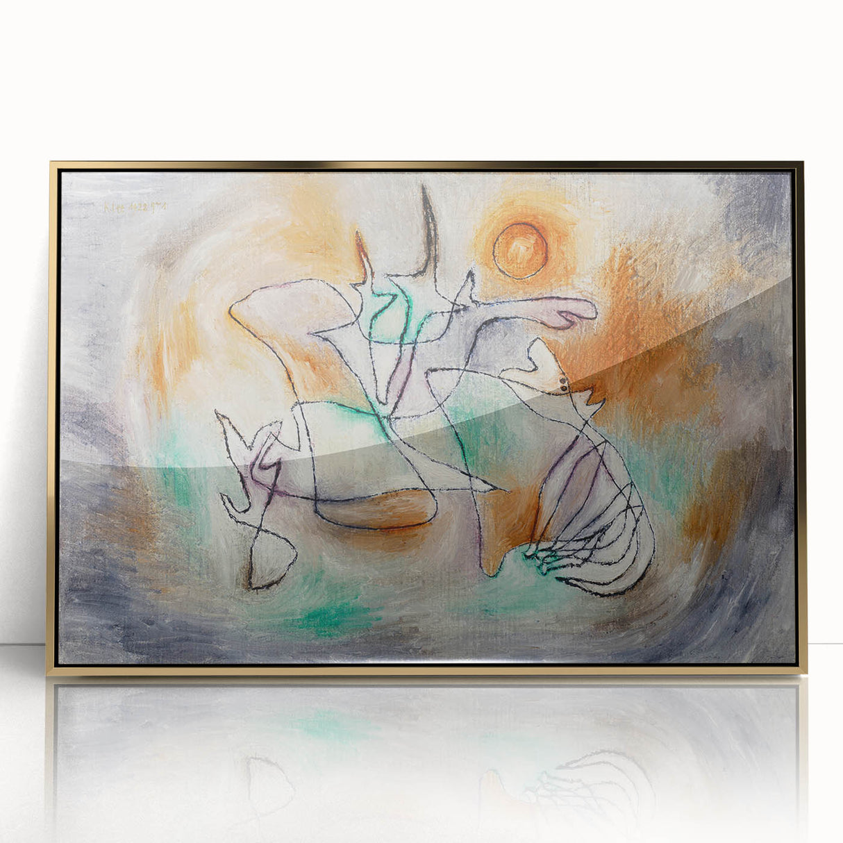 Modern Wall Art - Howling Dog by Paul Klee - Abstract Expressionist Decor