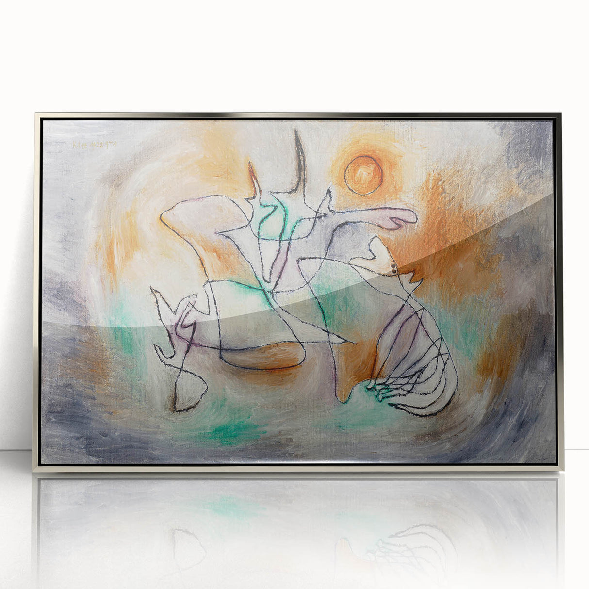 Modern Wall Art - Howling Dog by Paul Klee - Abstract Expressionist Decor