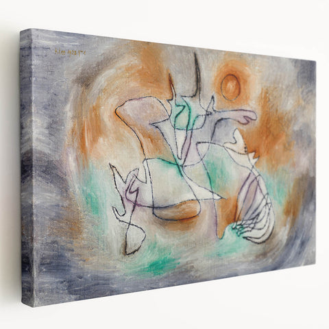 Modern Wall Art - Howling Dog by Paul Klee - Abstract Expressionist Decor