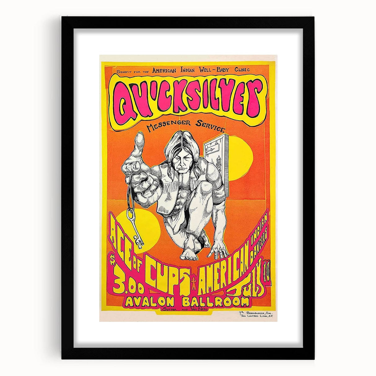 Quicksilver Messenger Service Retro Poster - Vintage Concert Print