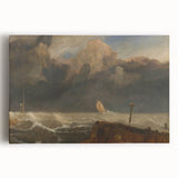 Famous Romantic Era Art: Dramatic Seascape at Port Ruysdael