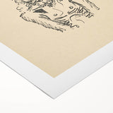 Expressionist Sketch of Christ – Black and White Wall Art