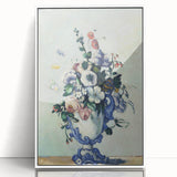 Impressionism Wall Art: Rococo Vase with Flowers by Paul Cézanne Prints