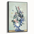 Impressionism Wall Art: Rococo Vase with Flowers by Paul Cézanne Prints