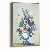 Impressionism Wall Art: Rococo Vase with Flowers by Paul Cézanne Prints