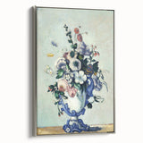 Impressionism Wall Art: Rococo Vase with Flowers by Paul Cézanne Prints