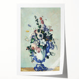 Impressionism Wall Art: Rococo Vase with Flowers by Paul Cézanne Prints