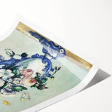 Impressionism Wall Art: Rococo Vase with Flowers by Paul Cézanne Prints