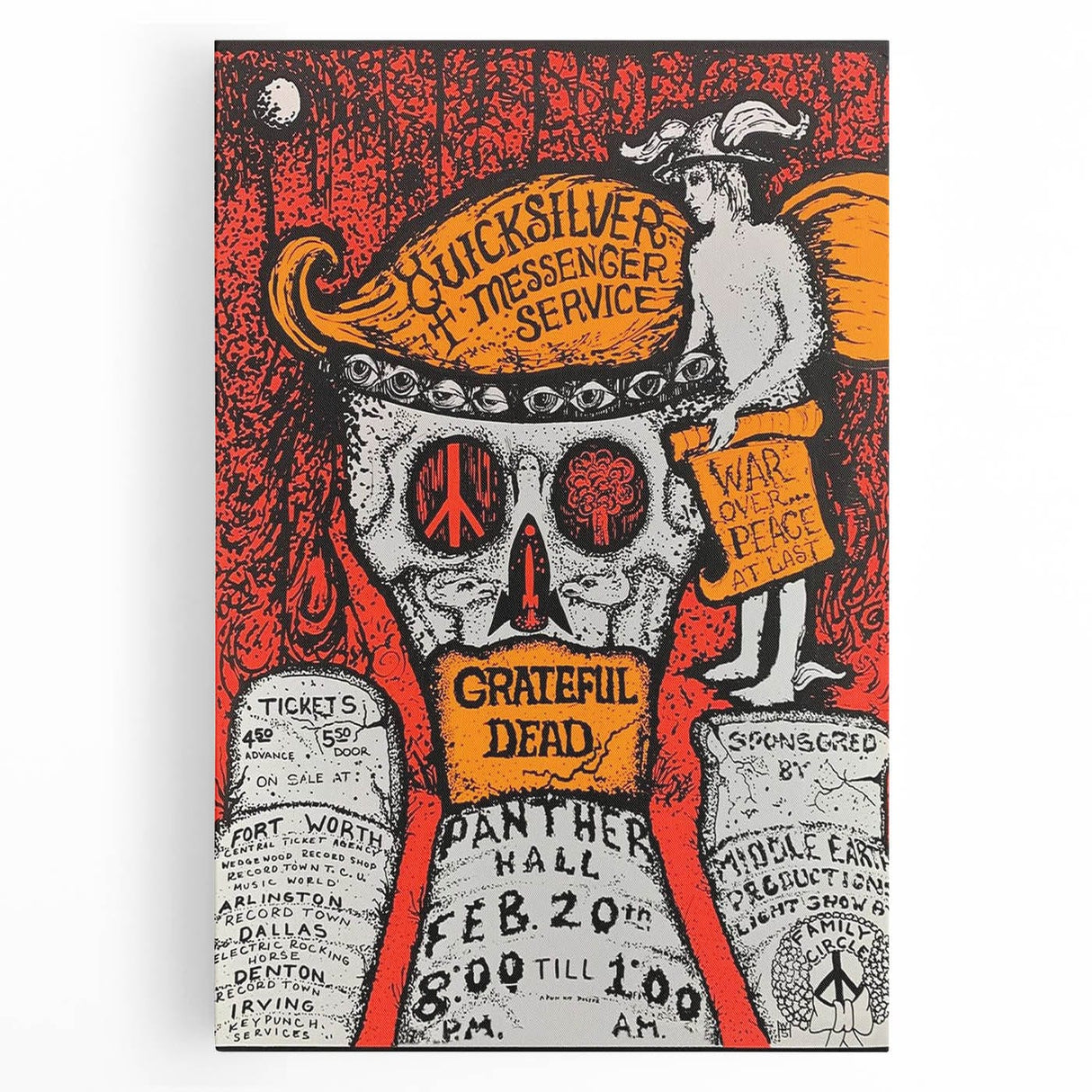Quicksilver Messenger Service Retro Poster - Psychedelic Concert Print