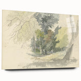 Classic Romantic Paintings: Peaceful Woodland Glade Illustration