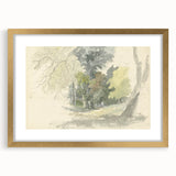 Classic Romantic Paintings: Peaceful Woodland Glade Illustration