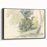 Classic Romantic Paintings: Peaceful Woodland Glade Illustration