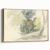 Classic Romantic Paintings: Peaceful Woodland Glade Illustration