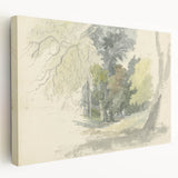 Classic Romantic Paintings: Peaceful Woodland Glade Illustration