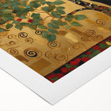 Elegant Black Cat Wall Art – Gold & Green Modern Canvas Print