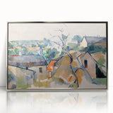 Cézanne Rooftops - Impressionist Townscape Wall Art Print