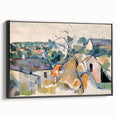 Cézanne Rooftops - Impressionist Townscape Wall Art Print