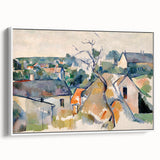 Cézanne Rooftops - Impressionist Townscape Wall Art Print