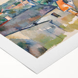 Cézanne Rooftops - Impressionist Townscape Wall Art Print