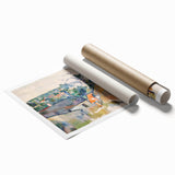 Cézanne Rooftops - Impressionist Townscape Wall Art Print