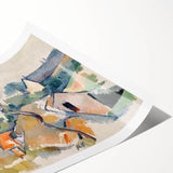 Cézanne Rooftops - Impressionist Townscape Wall Art Print
