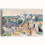 Cézanne Rooftops - Impressionist Townscape Wall Art Print