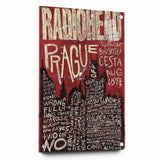 Radiohead Retro Poster Art - Vintage Music Concert Print - Prague