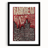 Radiohead Retro Poster Art - Vintage Music Concert Print - Prague
