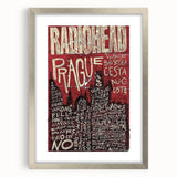 Radiohead Retro Poster Art - Vintage Music Concert Print - Prague