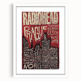 Radiohead Retro Poster Art - Vintage Music Concert Print - Prague