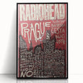 Radiohead Retro Poster Art - Vintage Music Concert Print - Prague