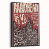 Radiohead Retro Poster Art - Vintage Music Concert Print - Prague