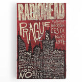 Radiohead Retro Poster Art - Vintage Music Concert Print - Prague